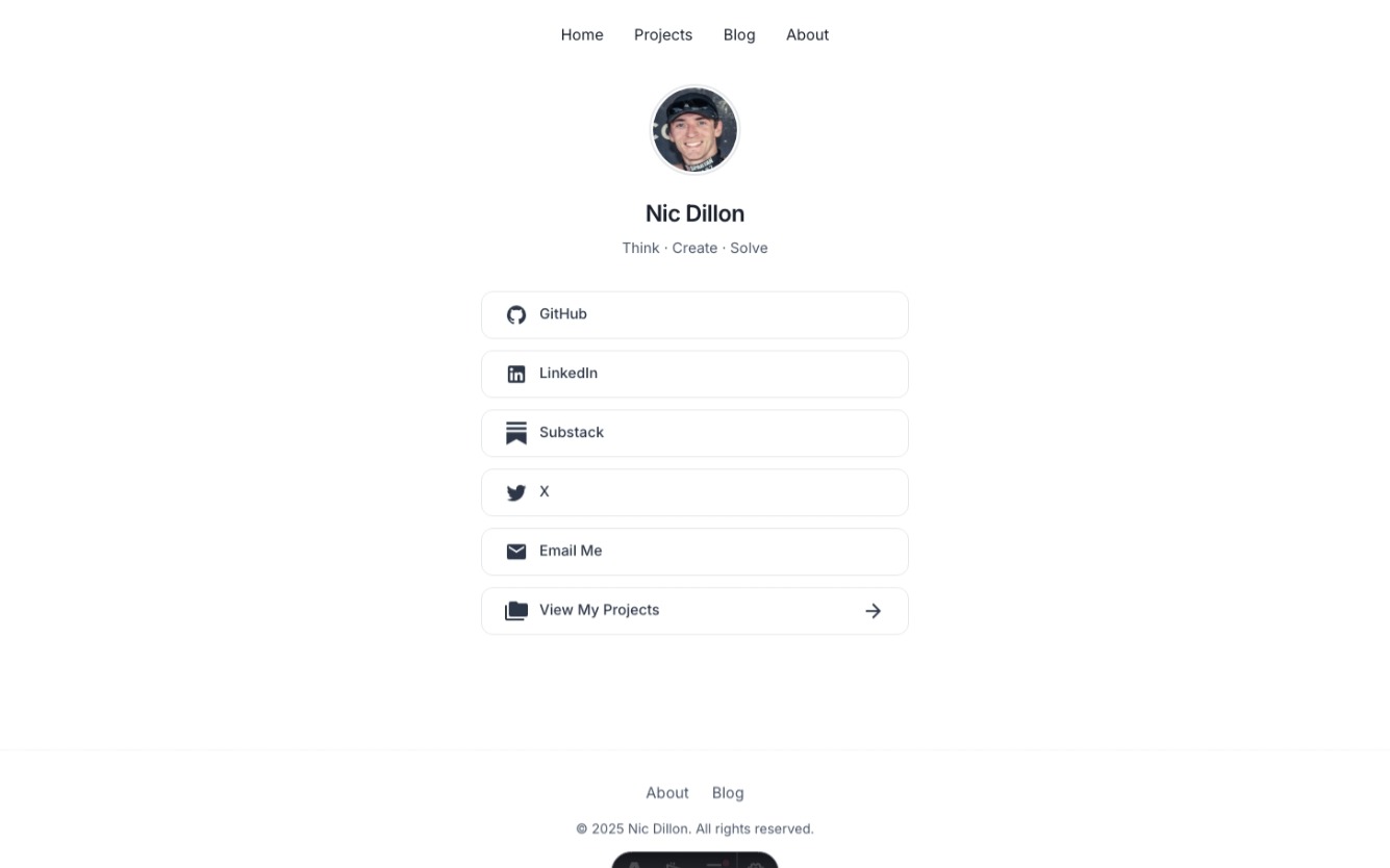 Portfolio Site Screenshot